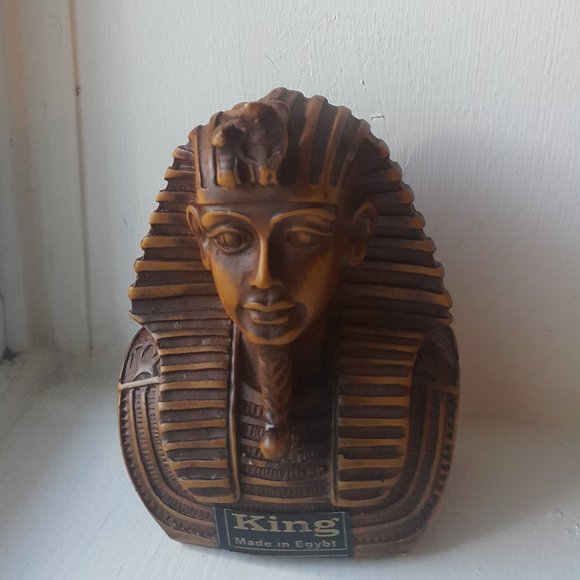 King Ramses II mini polyester statue (hand-carved/ made) - Picture 2 of 15